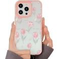thumbnail image 7 of Cute Tulips Candy Color Edge Clear Soft  for iPhone Case (Purple,iPhone 14), 7 of 7