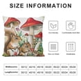 thumbnail image 5 of JRXY Spring Forest Animals Throw Pillow Covers Squirrel Mushroom Floral Decorative Pillows for Sofa Kids Baby Nursey Room Decor 20x20in, 5 of 5
