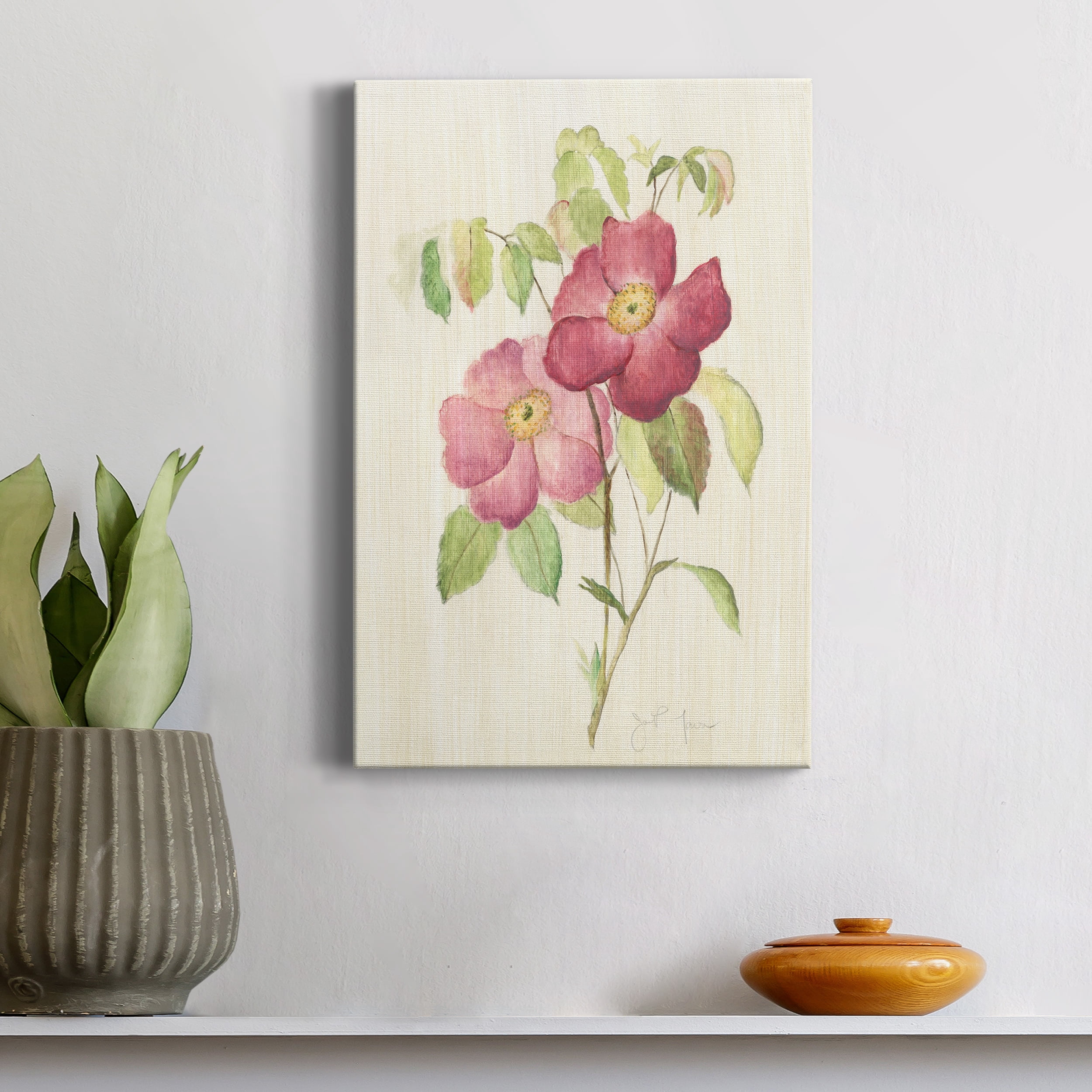 Dusty Rose II Premium Gallery Wrapped Canvas - Ready to Hang - 40 x 60