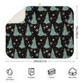 thumbnail image 2 of Black Christmas Tree Pattern Dish Drying Mat for Kitchen 1 Pack, Ultra Absorbent Microfiber Dishes Drainer Mats,18x24in(46x61cm), 2 of 4