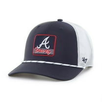 Men's '47 Navy/White Atlanta Braves Scratch Adjustable Trucker Hat