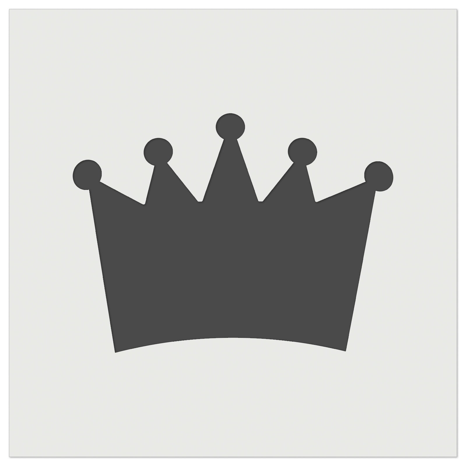 Plastic Reusable Stencil Queen King Crown