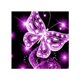thumbnail image 1 of 5D mariposa rosa diamantes de imitación punto de cruz DIY cristal Animal arte costura hogar Oficina bordado diamante pintura Jumpingount JJ12277-00, 1 of 6