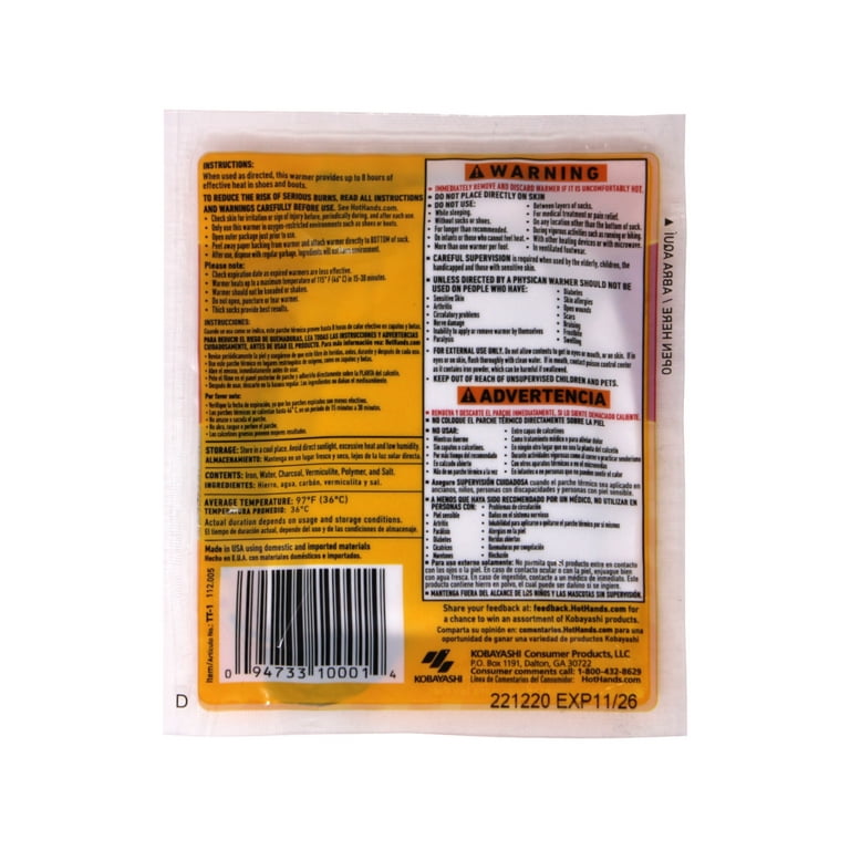 Toe Warmers Individually wrapped Packs-10 Pair By HotHands
