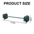 thumbnail image 2 of Bathroom slipper rack Perforation-free wall hanging Shoe towel rack Slipper drain shelvingdark green, 2 of 6