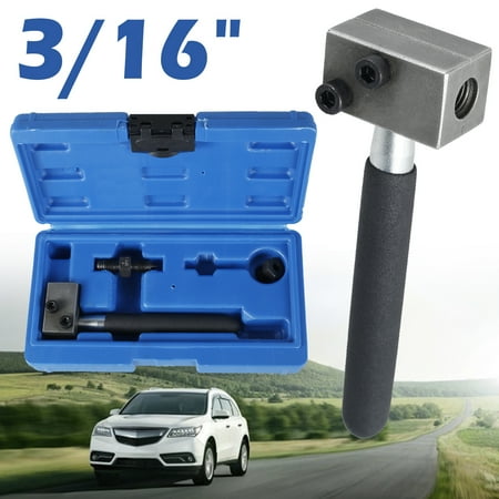 

GUSTVE Brake Pipe Flaring Tool Sturdy Trident 3/16 SAE On Car Double Flaring Tool Kit Professional Handheld Brake Flaring Tool and Tube Flaring Tool for Car Mechanics Pipe Repairing