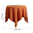 thumbnail image 3 of HomeKingdee Fall Tablecloth Textured Fabric Round Table Cloth for Tables, Rust Thanksgiving Autumn Harvest Water Resistant Fabric Table Cover for Kitchen, Dining, Parties, 3 of 7