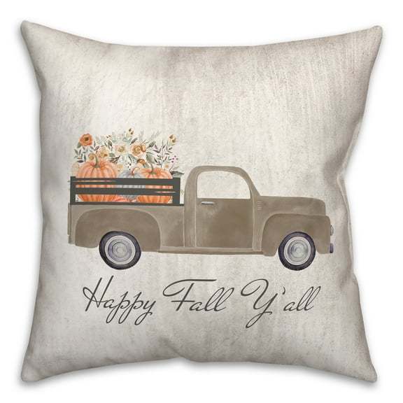 Creative Products Harvest Truck 18 x 18 Indoor / Outdoor Pillow