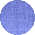 thumbnail image 1 of Ahgly Company Indoor Round Oriental Blue Industrial Area Rugs, 8' Round, 1 of 4
