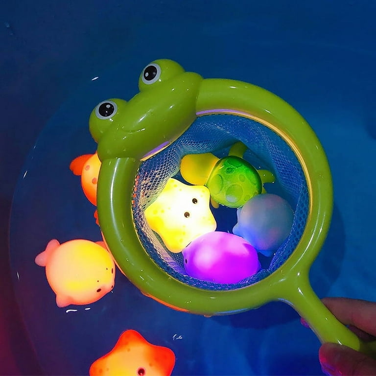Autrucker Frog Net Fishing Fish Playing Water Toys Children's Baby Bath  Vinyl Toys