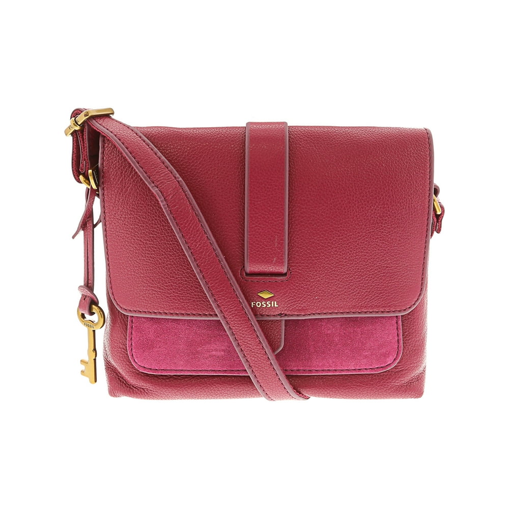 Fossil Women's Small Kinley Crossbody Leather Cross Body Bag Satchel