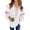 Pink, variant on Women Color Block Sweatshirt Casual V Neck Long Sleeve Pullover Top