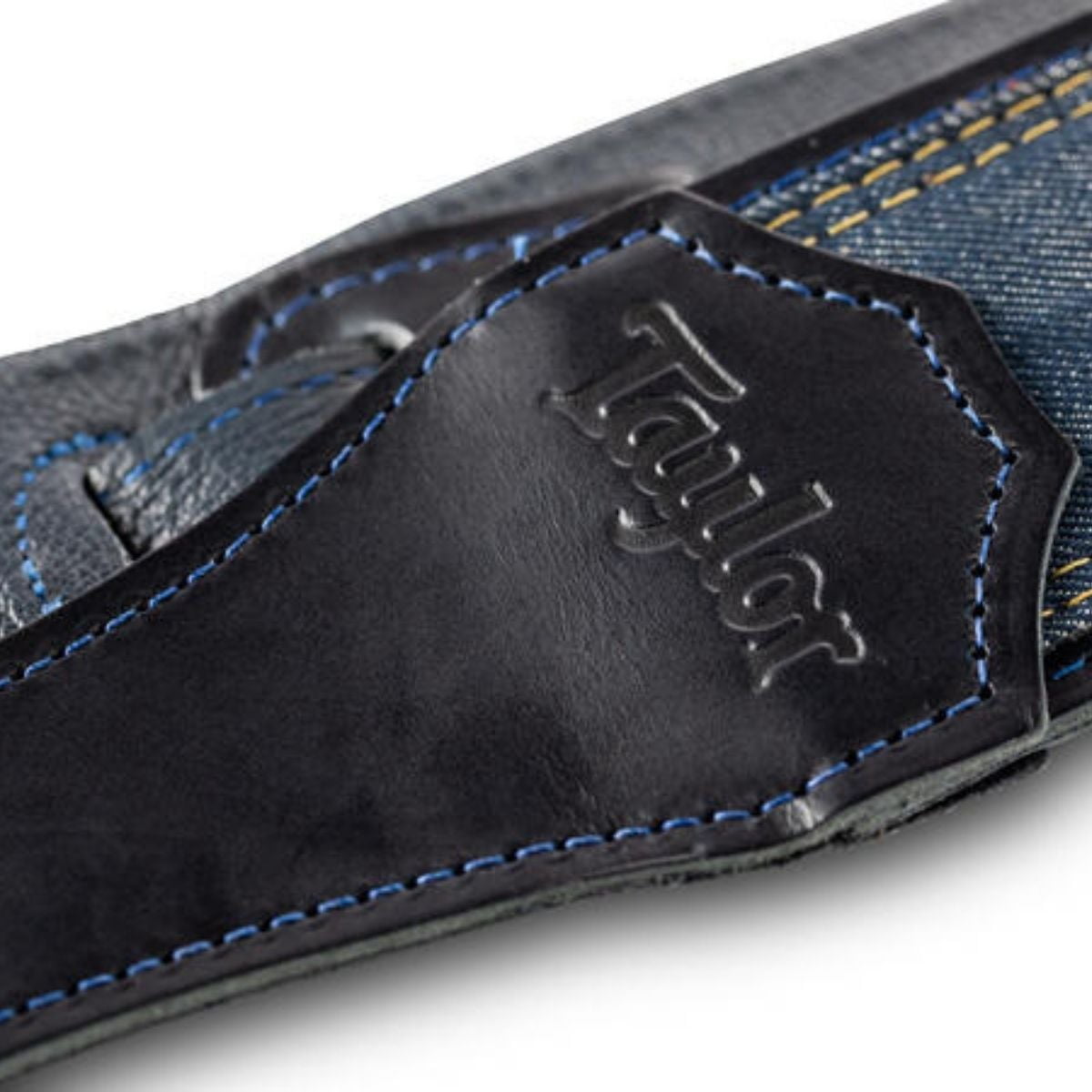 Taylor Blue Denim 2.5" Guitar Strap - Navy Edge