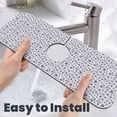 thumbnail image 6 of Kdxio Blue Dandelion Pattern Non-Slip Diatom Mud Faucet Drain Pad,Self Absorbent Mat for Kitchen Sink for Variety Kitchen & Bathroom Countertops, 6 of 7