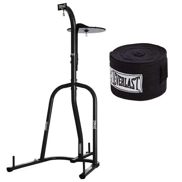 Everlast 100 lb. Heavy Bag, Stand, Speed Bag and Handwraps Kit