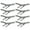 Silver, variant on Shisuyan 8Pcs Kitchen Cabinet Hardware Black Zinc Alloy For Drawers Furniture Upgrade