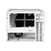 SilverStone SG13WB-Q أسود/أبيض البلاستيك اللوحة الأمامية مع الانتهاء من الألومنيوم فو، الجسم الصلب ميني-ITX حالة الكمبيوتر متوافق مع معيار ATX12V/EPS12V التيار الكهربائي التيار الكهربائي