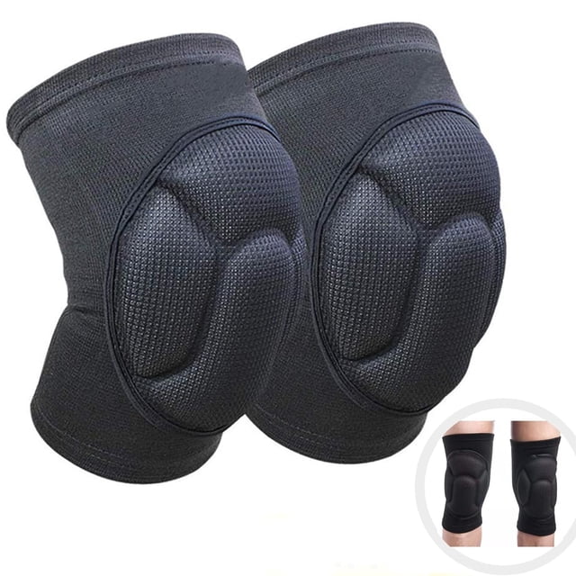 Rodilleras deportivas, prevención de colisiones para deportes al aire libre, correr, gimnasio, baloncesto, voleibol (negro, 1 par)