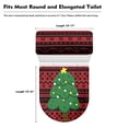 thumbnail image 5 of HELLHERO Christmas Tree Fits All Toilet Shapes Universal Toilet Lid Cover, Polyester, Easy to Clean Round Toilet Lid Dust Cover, Elastic Bottom, Stays in Place, 5 of 5