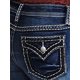 thumbnail image 5 of Pantalones cortos deportivos para mujer Pantalones cortos de mezclilla con puntadas en contraste lavados 2023 TrendyNavy BlueSmall, 5 of 5