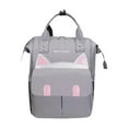 thumbnail image 2 of Mochila para pañales CUTICAT grande para bebé Gris, 2 of 8