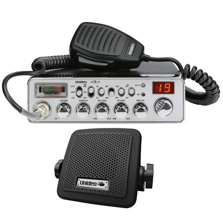 Uniden PC78LTX 40-Channel CB Radio (With SWR Meter) & BC7 Accessory CB/Scanner (Best Cb Radio On The Market)