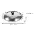 thumbnail image 2 of KAKOWELY 2Ud Para Olla De Acero Inoxidable Plateada Compatible Con Sartén Y Wok Para Cocina, 2 of 8