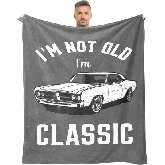 Dad Gifts, Blanket Gifts for Men, Birthday Gifts for Dad & Grandpa, Funny Gag Gift for Him, Cool Unique Gifts for Men Who Have Everything, Great Over The Hill Gift Idea Throw Blanket