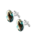 thumbnail image 2 of Sea Lion Dapper Stainless Steel Shirt Cufflinks Set for Formal Attire - for Weddings and Business Meetings, 2 of 6