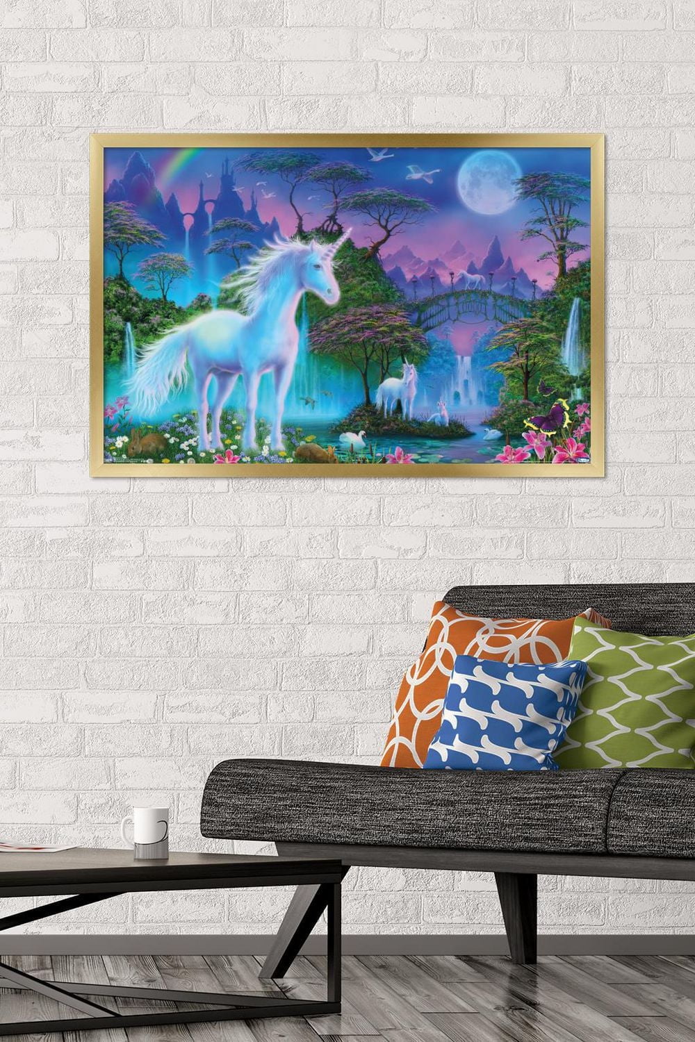 Unicorn Meadow Wall Poster, 22.375" x 34"