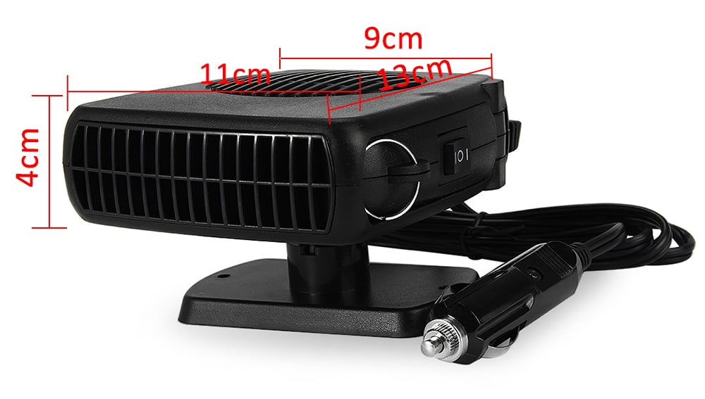 Car Heater /& Cooling Fan 2 in 1-12V 150W Auto Windshield Defogger Defroster TOTMOX Portable Car Heater Low Noise