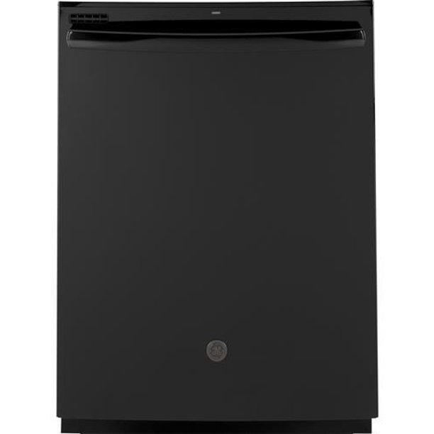 GE Black Stainless Steel GDT605PBMTS 24"" BuiltIn Dishwasher in Black