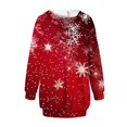 thumbnail image 5 of hotojiny Christmas Hoodie Dress for Women Casual Long Sleeve Fashion Printed Sweatshirt Pullover Dress with Pockets, 5 of 6