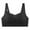Black, variant on Women Seamless Wireless Bra Soft Support Push Up Anti-Sagging Underarm Smoothing Breathable Comfort Underwear Black M