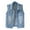 Blue, variant on ZSQDM Womens Vest Top 2025 Trendy Academia Steampunk Waistcoat Racerback Vest Blazer Women S Plus Size Jacket Women's Linen Shirt A Woman in A Light-Colored Denim Vest(Xxxxxl）