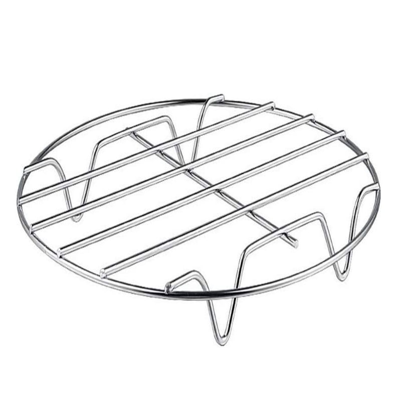 Nonstick 6-8 inch Air Fryer With Pizza Pan Cake Cup Stainless Steel Double Gril