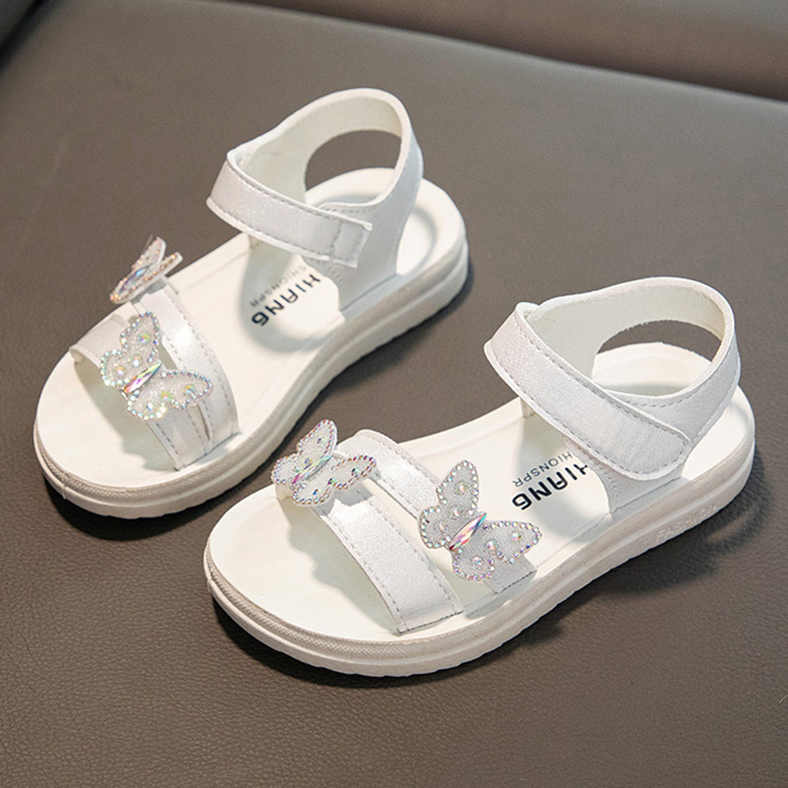 Carter's Toddler Girls Carter'S Karlee White Sandal Adjustable Strap Flat  Sandals, Color: White - JCPenney