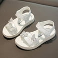 thumbnail image 3 of Cathalem And Slides Children Shoes Summer Butterfly Sandals With Diamond Fashion Little Girl Soft Size 9 Toddler Sandals Girls White 9 Years, 3 of 5