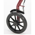 thumbnail image 2 of Protekt Rolling Walker Rollator Four-wheel with Back Support - Red, 2 of 5