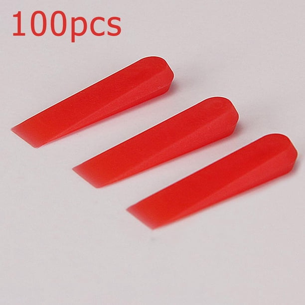 Localizador de sistema de nivelación de piso Likrtyny espaciador de baldosas de cuña de cerámica 1000 Piezas rojo 5 mm
