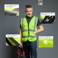 Reflective Vest, Safety Vests with High Visibility Reflective Strips