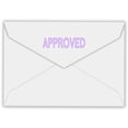 thumbnail image 2 of eloria-décor Approved Violet Ink Self Inking Rubber Stamp Office & Commercial Use Office Stationary, DESIGN06, 2 of 2