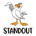 thumbnail image 2 of Standout Duck Seagull Bird Flock Duckie Farm Chicken Cow Horse Farmer Ranch Egg Fox Hen House Pig Sheep Holiday Gift Decorating Ideas Bedroom Wall Decal Sticker - Size: 27 In X 30 In, 2 of 5