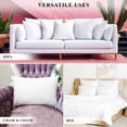 thumbnail image 2 of A1 Home Collections 12x20 Inch Rectangular Throw Pillow Insert (Pack of 1), Hypoallergenic Down Alternative, Extra Filled Indoor Decorative Pillow, White, 2 of 7