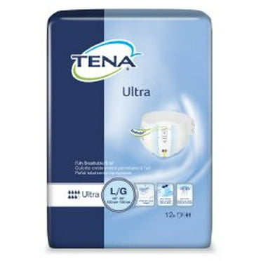 Essity HMS North America Inc Adult Incontinent Brief TENA Ultra Tab Closure Large Disposable Heavy Absorbency Case of 72