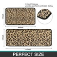 thumbnail image 7 of Brown and Black Leopard Print Kitchen Rugs Sets Of 2,Anti Fatigue Kitchen Mat Rugs Non Slip Washable,Decorative Kitchen Floor Mats for Kitchen,Sink,Laundry,17"X30"+17"X47", 7 of 7