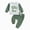 H554-Green, variant on TOWED22 Fall Toddler Boy Clothes Outfit Letter Embroidery Sweatshirt Pants Set Boy Winter Outfits,Blue,3-6 M