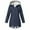Dark Blue -COAT, variant on BVOFAR Rain Jacket for Women Warm Sherpa Lined Windbreaker Zip Up Coats Fleeced Plus Size Hooded Parka Waterproof Outdoor Hiking Jackets