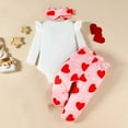 thumbnail image 5 of Dagaeig 24 Months Baby Girl Clothing 3 Months Baby Girl Clothes Long Sleeve Romper Set Floral Fall Outfits Cute Baby Clothes Girl(White,3-6 Months), 5 of 9