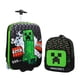 thumbnail image 1 of Set de equipaje Bioworld Minecraft Creeper, paquete de 2 con bolsa de 16 pulgadas, 1 of 8